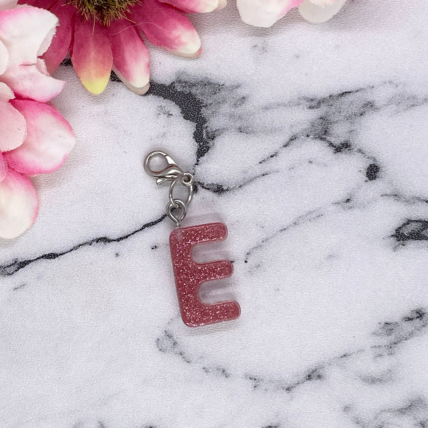 Rose Gold Small Letter Keychain