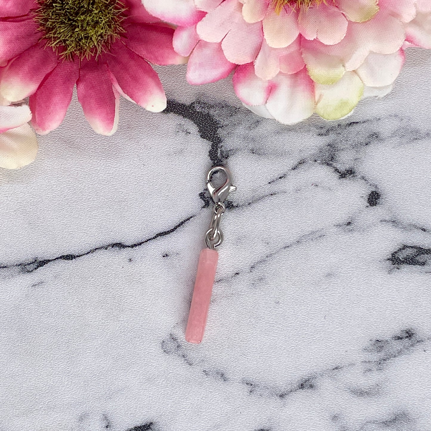 Pink Small Letter Keychain