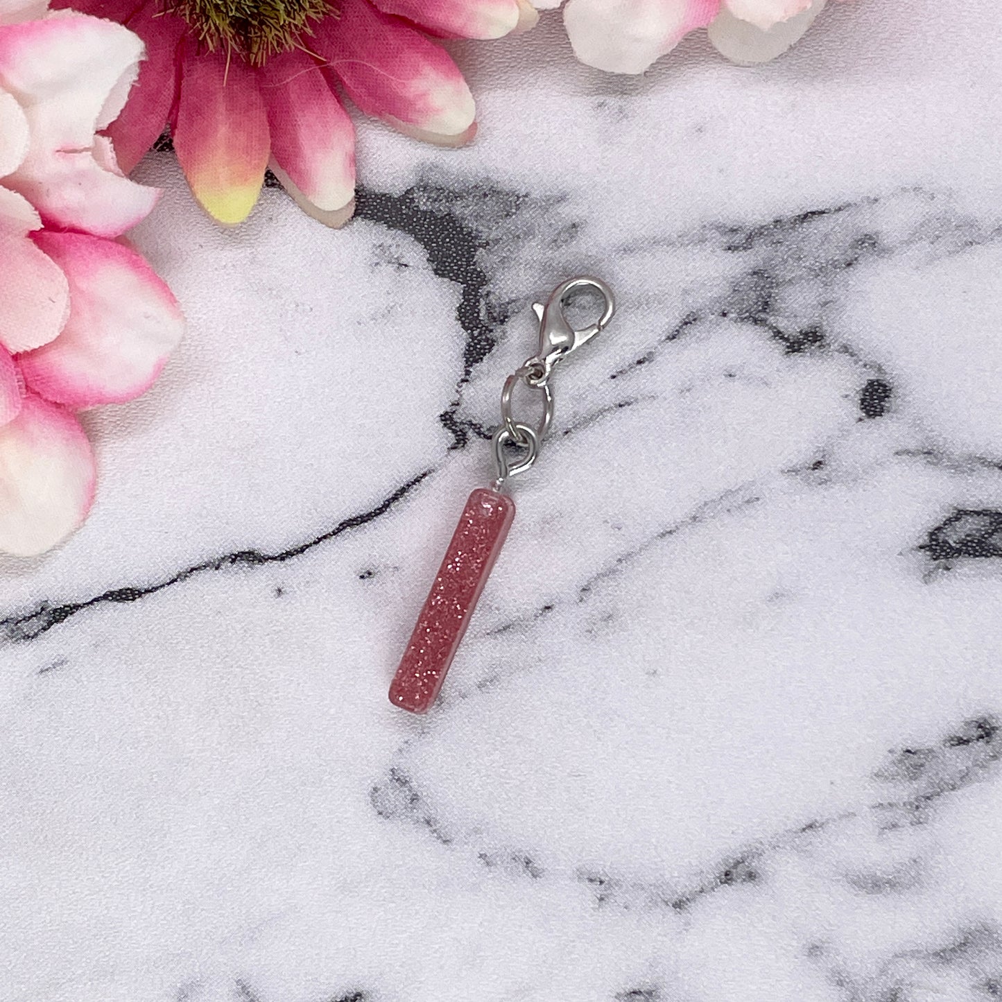 Rose Gold Small Letter Keychain