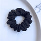 Black jacquard scrunchie