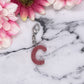 Rose Gold Small Letter Keychain