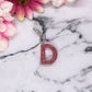 Rose Gold Small Letter Keychain