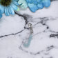 Light Blue Small Letter Keychain