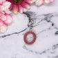 Rose Gold Small Letter Keychain