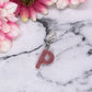 Rose Gold Small Letter Keychain