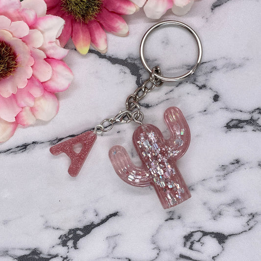 Rose Gold Small Letter Keychain
