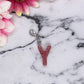Rose Gold Small Letter Keychain